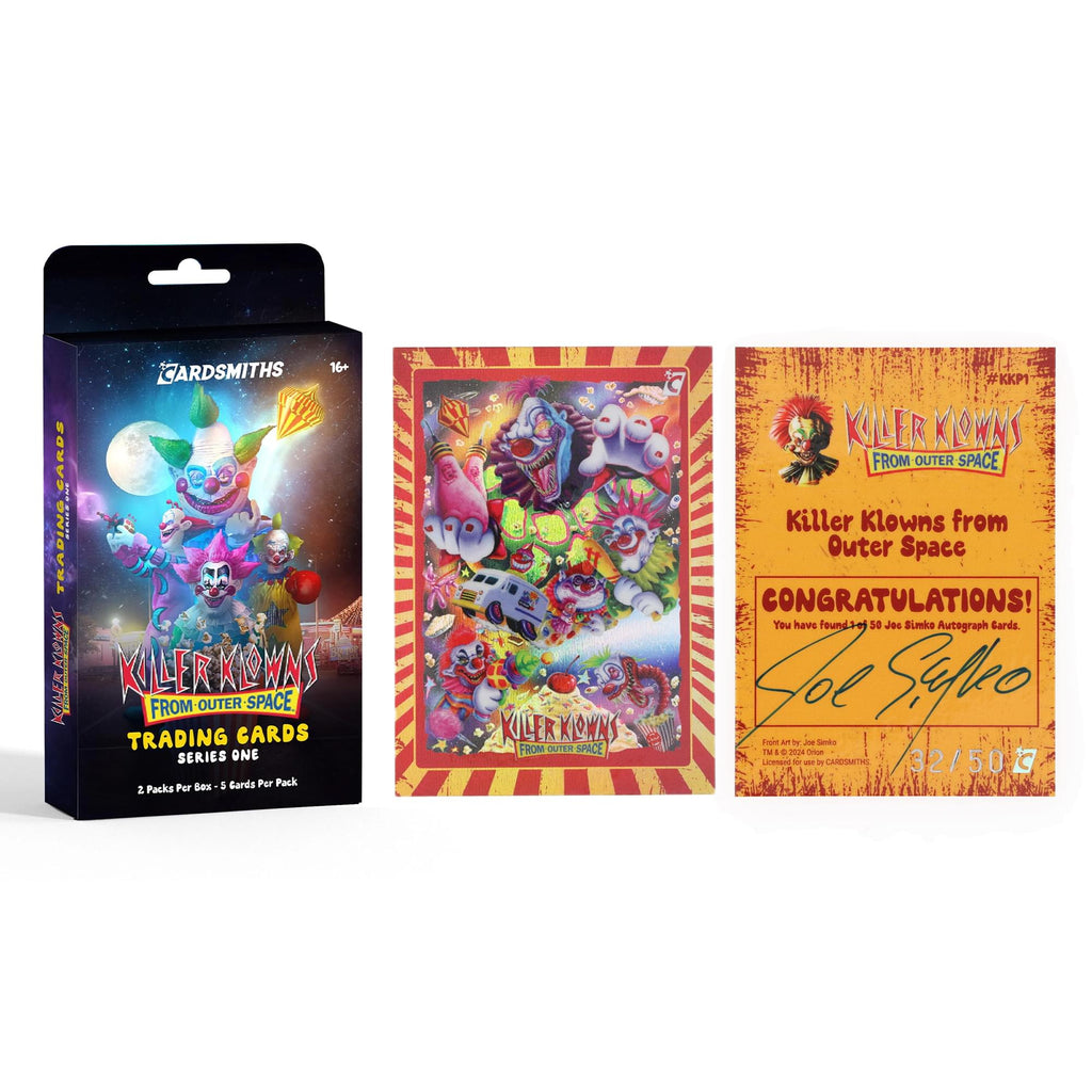 Killer Klowns From Outer Space Inner Carton + Joe Simko Autograph Card