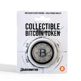 Collectible Bitcoin 39mm Silver-Plated Cold Storage Token