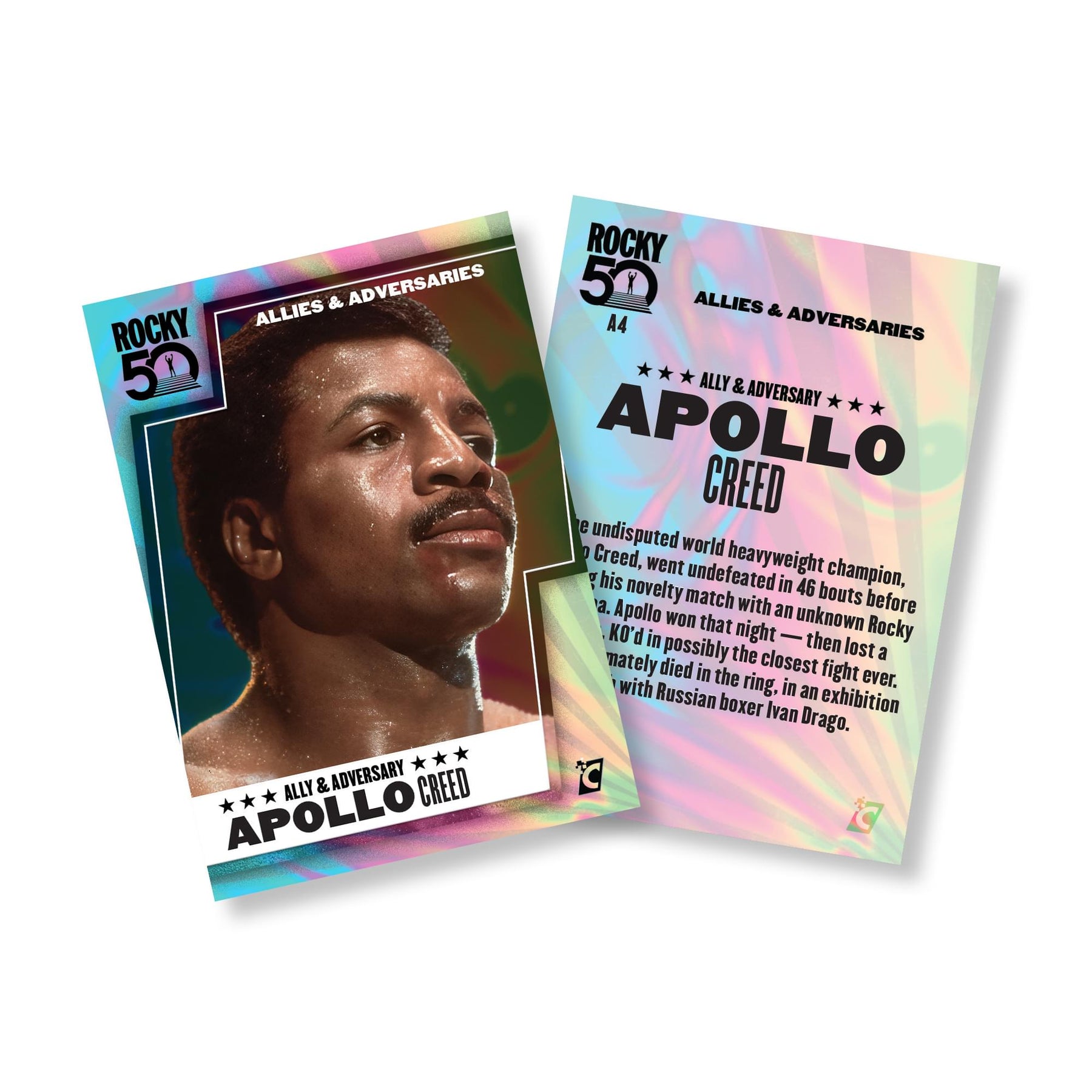 Rocky 50th Anniversary Trading Cards Collector Box Master Case | 48 Boxes