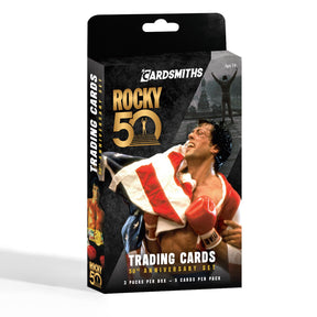 Rocky 50th Anniversary Trading Cards Collector Box Master Case | 48 Boxes