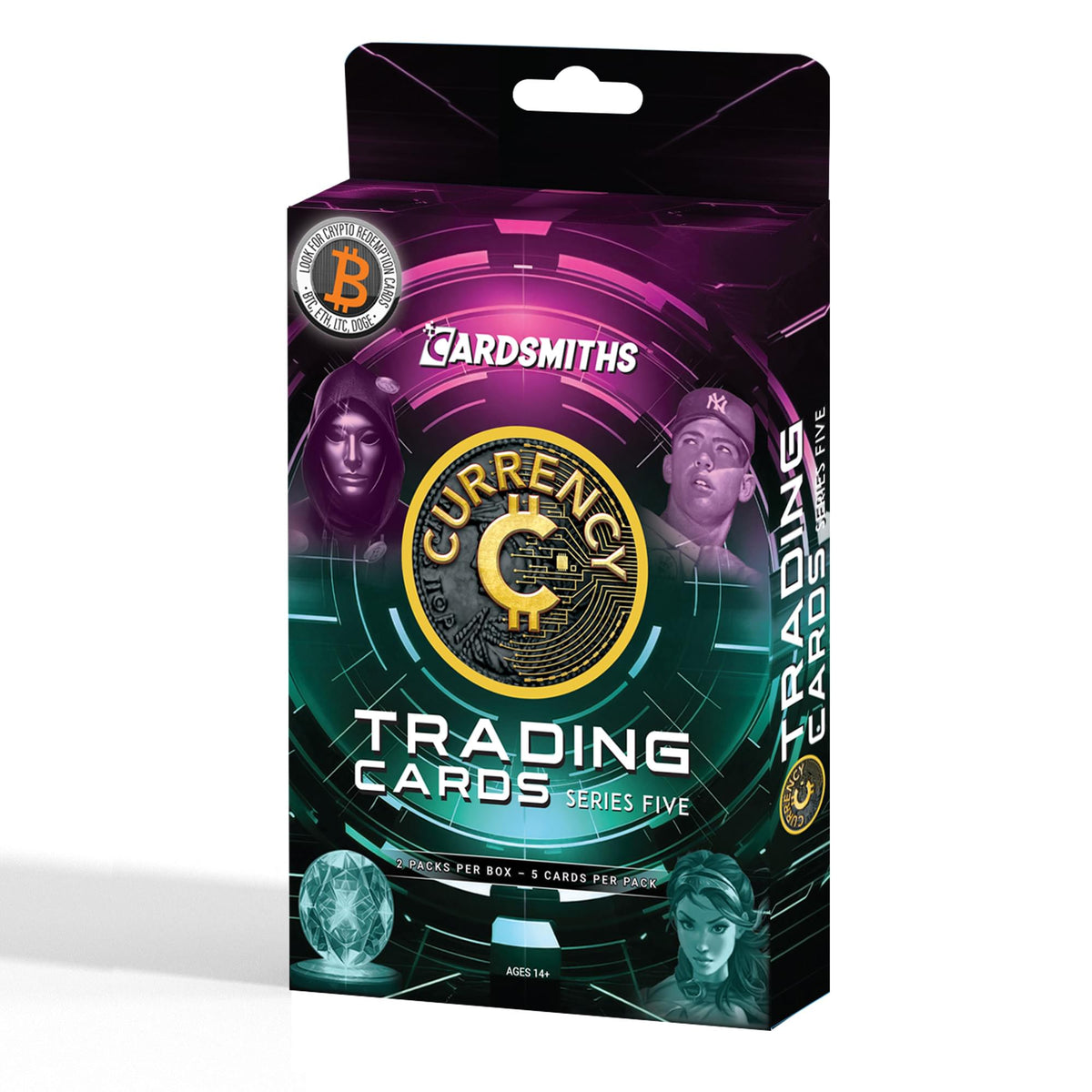 Currency Series 5 Trading Cards Collector Box | 2 Packs