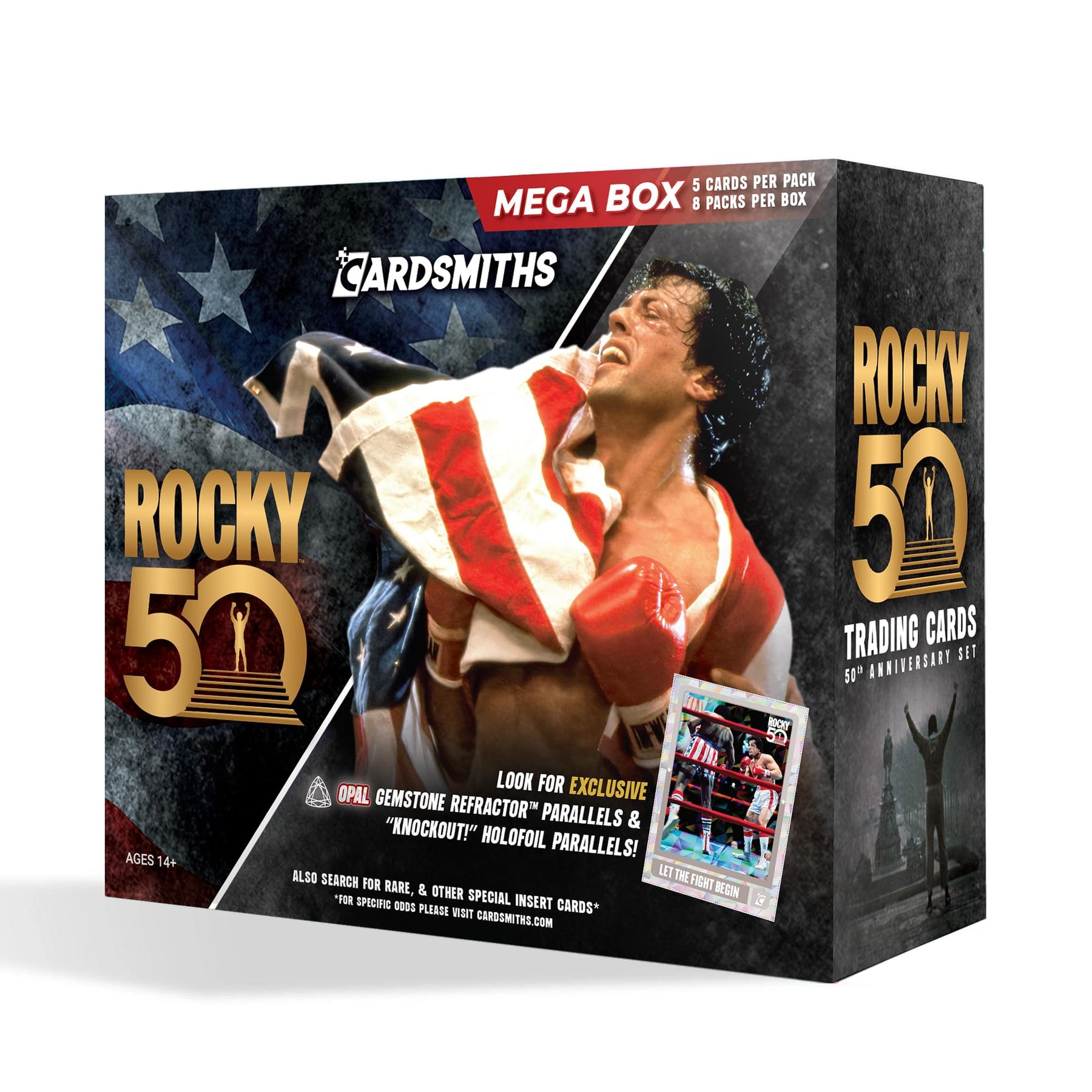 Rocky 50th Anniversary Trading Cards Mega Box Master Case | 24 Boxes