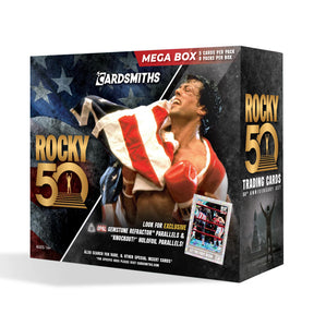 Rocky 50th Anniversary Trading Cards Mega Box Inner Carton | 6 Boxes